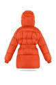 Dziewczynka Fluff Kurtka puchowa dziecięca Military.jacket pomarańczowy
