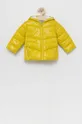 żółty United Colors of Benetton kurtka dziecięca Dziewczęcy