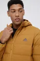 żółty adidas Performance kurtka puchowa