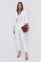 Elisabetta Franchi Marynarka GI97516E2 biały AW21