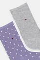 Ponožky Tommy Hilfiger 2-pack 100001493. fialová AW25