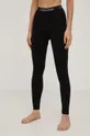 crna Dugi doljnji dio pidžame - tajice Calvin Klein Underwear Ženski
