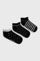 čierna women´secret - Ponožky (3-pak) Dámsky