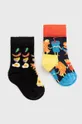 πολύχρωμο Happy Socks - Παιδικές κάλτσες Food Friends (2-pack) Παιδικά
