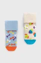 sivá Detské ponožky Happy Socks Dog Terry (2-pak) Detský