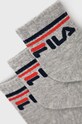 Fila Skarpetki dziecięce (3-pack) F8338. szary SS24
