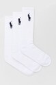 Polo Ralph Lauren Skarpetki (3-pack) 449858064001 skarpetki długie biały 449858064001
