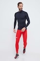 Under Armour legginsy treningowe dzianina czerwony 1366075