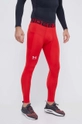 Under Armour legginsy treningowe czerwony