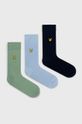 vícebarevná Ponožky Lyle & Scott (3-pack) Pánský
