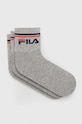 Κάλτσες Fila κοντές κάλτσες γκρί F9398