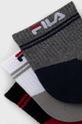 Ponožky Fila (3-pack) sivá