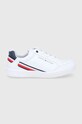 Topánky Tommy Hilfiger imitácia kože biela T3B4.31083.35.41