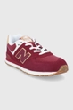 Detské topánky New Balance GC574AD1 červená