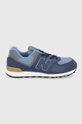 sötétkék New Balance gyerek bőrcipő GC574LX1 Fiú