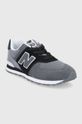 Detské topánky New Balance GC574WR1 sivá