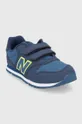 Detské topánky New Balance PV500WNN tmavomodrá