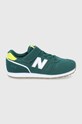 New Balance Buty dziecięce YV373WG2 imitacja skóry licowej zielony YV373WG2