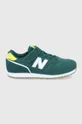 zielony New Balance Buty dziecięce YV373WG2 Chłopięcy