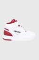 Detské topánky Levi's imitácia kože biela VIRV0012T.BLOCK