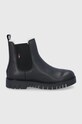 Tommy Jeans Ghete Chelsea de piele usor izolat negru EN0EN01572.BDS