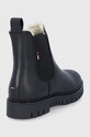 Încălțăminte Tommy Jeans Ghete Chelsea de piele EN0EN01572.BDS negru