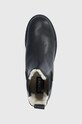 Tommy Jeans Ghete Chelsea de piele negru EN0EN01572.BDS
