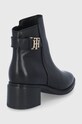 Boty Kožené kotníkové boty Tommy Hilfiger FW0FW05966.BDS černá