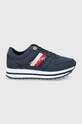 Tommy Hilfiger Buty skórzane Planet friendly granatowy FW0FW05218.DW5