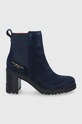 Tommy Hilfiger Sztyblety tekstylny granatowy FW0FW05998.DW5
