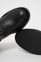 černá Kožené kotníkové boty Guess