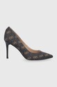 Обувки с висок ток Guess над 8 см кафяв FL7D11.FAL08.BROCR