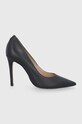 Guess stilettos de piele GAVI9 subțire negru FL7GA9.LEA08.BLACK