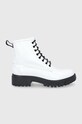 HUGO Workery skórzane Axel Bootie-A 50461864.100 płaski biały 50461864.100