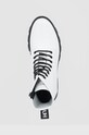 HUGO Workery skórzane Axel Bootie-A 50461864.100 biały 50461864.100
