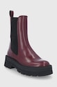 Topánky Chelsea Boss 50462199.602 burgundské AW21