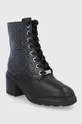 Členkové topánky Calvin Klein čierna