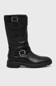 Calvin Klein Ghete de piele pana la 5 cm negru HW0HW00598
