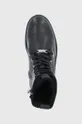 μαύρο Δερμάτινες μπότες Calvin Klein