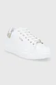Δερμάτινα παπούτσια Guess λευκό