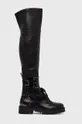 črna Elegantni škornji Guess Ženski
