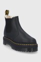 Kožené topánky Chelsea Dr. Martens Quad FL 2976 DM25635001 čierna AW22
