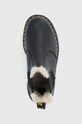 Kožené topánky Chelsea Dr. Martens Quad FL 2976 čierna DM25635001