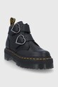 Dr. Martens Botki skórzane Devon Heart 26439001 czarny AW21