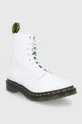 Dr. Martens leather biker boots 1460 Pascal white