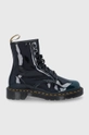 czarny Dr. Martens Workery Vegan 1460 Damski