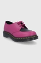 Kožené poltopánky Dr. Martens Amore ružová