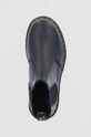 black Dr. Martens leather chelsea boots 2976