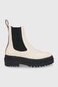 Buffalo Ghete Chelsea de piele 5-8 cm bej 1170125