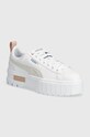 Обувки Puma Mayze Lth Wn изкуствена кожа бял 381983